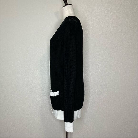 Forever 21 Women’s Colorblock Front Button Long Sleeves Cardigan - Picture 6 of 13